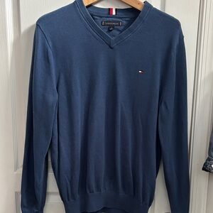Tommy Hilfiger Men's Navy V-Neck Sweater